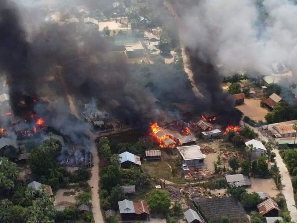 Dear Uncle Kelly, I am reaching out to you with some urgent prayer requests. From March 30th to April 3rd, a 120-strong Military Council unit arrived in Letpan village (Northern of Kalaymyo) and engaged in conflict with ethnic armed groups, setting fire to 128 houses. The actual number of houses destroyed in the village is likely even higher. All the villagers affected are believers in God's Home. They have lost their homes and all their belongings due to the actions of the military junta, which have been extremely distressing. On April 4th, intense fighting between Myanmar's military junta forces and the People's Defence Force (PDF) was still ongoing in the villages. As a result, thousands of people have fled to Kalaymyo for their safety. It is particularly troubling that all of this is happening just 15 miles away from God's Home. The arson attack, along with airstrikes carried out by jet fighters and shots fired from helicopters, has forced the entire village population to flee. Those who didn't have a place to seek refuge had to take shelter in the forests. Providing humanitarian assistance has been challenging, especially in our city where the needs are most critical. Currently, God's Home is providing food to 28 displaced individuals, including children. The situation in Myanmar is marked by escalating violence and insecurity, resulting in significant internal displacement. Our humble prayer is that God will bring an end to this terrible situation soon and restore peace in the country. Thank you for joining us in prayer for God's Home and for peace to be restored in Myanmar. May God bless you, Crisis in Myanmar, Crisis in Myanmar,